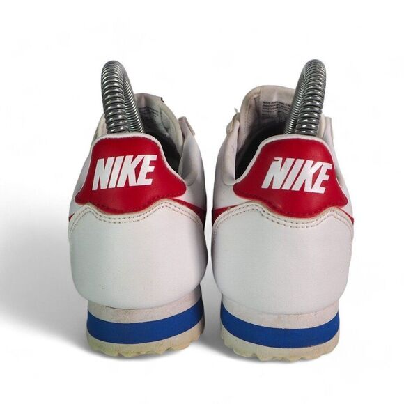 Nike Classic Cortez Leather 'White Red' Casual Sneakers 807471-103 Women's 7 - Picture 5 of 11